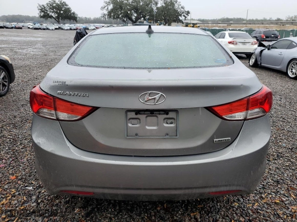 2012 Hyundai Elantra GLS with VIN KMHDH4AE5CU310844, listed as a Copart auction lot 46615385 with 140,117 mi miles and Salvage Title. Bid and sale history available at carsss.com. Image 6.