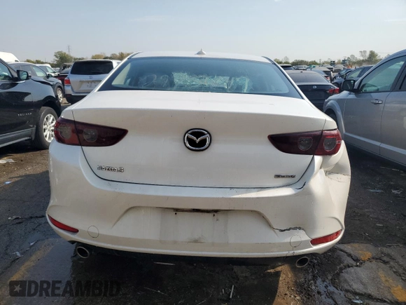 2019 Mazda 3 Preferred with VIN 3MZBPADL0KM113572, listed as a Copart auction lot 75737004 with 56,543 mi miles and Salvage Title. Bid and sale history available at DreamBid. Image 6.