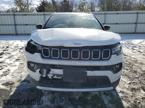 2023 Jeep Compass Limited with VIN 3C4NJDCNXPT532306, listed as a Copart auction lot 42181345 with 22,291 mi miles and Salvage Title. Bid and sale history available at carsss.com. Image 5.