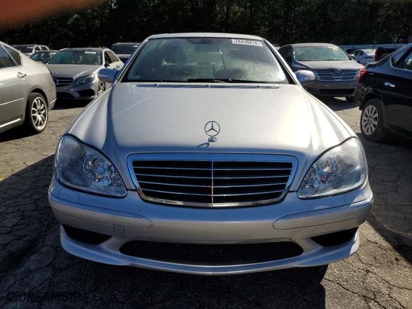 2006 Mercedes-Benz S-Class 5.0L with VIN WDBNG75J06A483468, listed as a Copart auction lot 74418814 with 36,623 mi miles and Salvage Title. Bid and sale history available at carsss.com. Image 5.