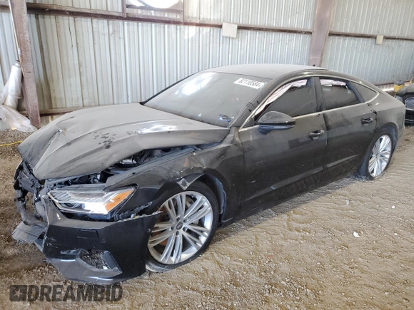 2019 Audi A7 Premium Plus with VIN WAUR2AF22KN050708, listed as a Copart auction lot 82110584 with 0 mi miles and Salvage Title. Bid and sale history available at carsss.com. Image 1.