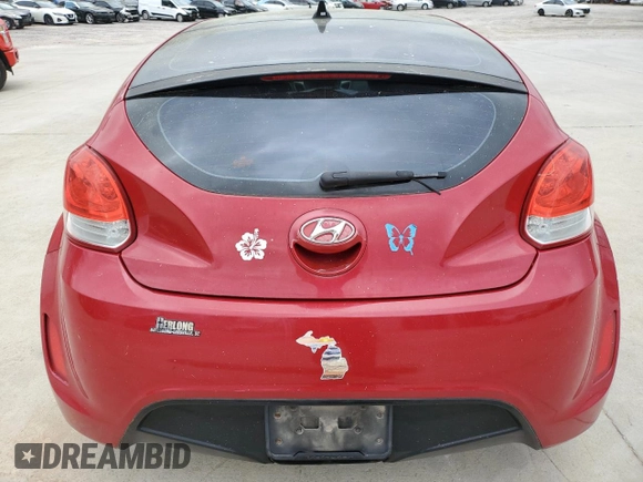2013 Hyundai Veloster w/Black Int with VIN KMHTC6AD9DU086296, listed as a Copart auction lot 49581285 with 122,637 mi miles and Salvage Title. Bid and sale history available at carsss.com. Image 6.