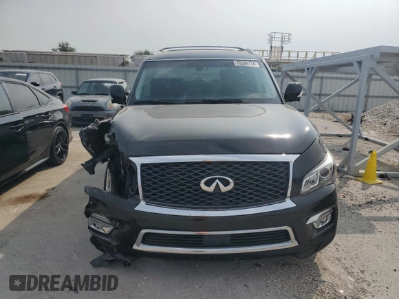 2015 Infiniti QX80 with VIN JN8AZ2NC2F9371470, listed as a Copart auction lot 70586774 with 136,169 mi miles and Salvage Title. Bid and sale history available at carsss.com. Image 5.