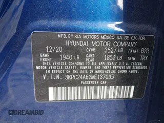 2021 Hyundai Accent SE with VIN 3KPC24A62ME137035, listed as a IAAI auction lot 41689023 with 66,539 mi miles and . Bid and sale history available at DreamBid. Image 9.