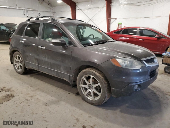 2009 Acura RDX Tech Pkg with VIN 5J8TB18549A005000, listed as a Copart auction lot 48540105 with 0 mi miles and Salvage Title. Bid and sale history available at carsss.com. Image 4.