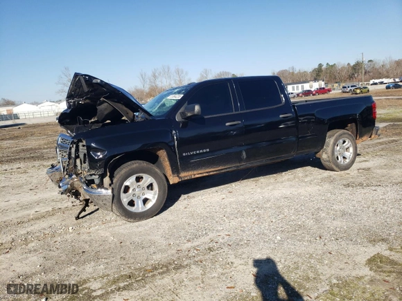 2014 Chevrolet Silverado 1500 LT with VIN 1GCUKRECXEF196715, listed as a Copart auction lot 41894235 with 0 mi miles and Salvage Title. Bid and sale history available at carsss.com. Image 1.