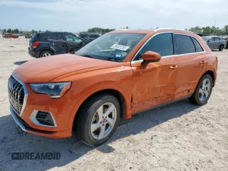 2021 Audi Q3 Premium with VIN WA1AUCF36M1060404, listed as a Copart auction lot 56501285 with 66,594 mi miles and Salvage title. Bid and sale history available at DreamBid. Image 1.