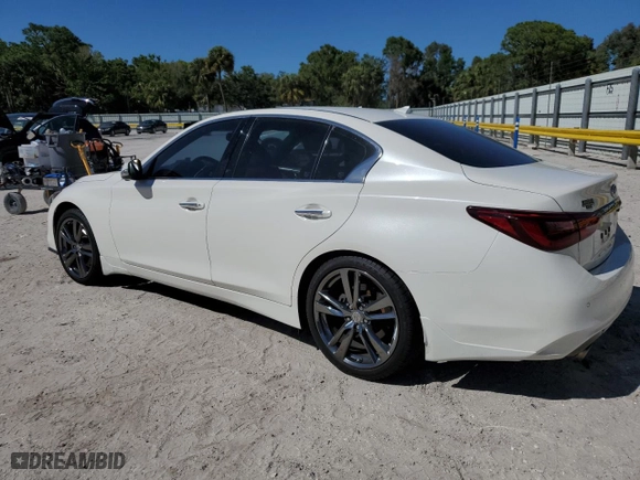 2021 Infiniti Q50 3.0t SIGNATURE EDITION with VIN JN1EV7CP5MM705743, listed as a Copart auction lot 49934625 with 68,074 mi miles and Non Repairable. Bid and sale history available at carsss.com. Image 2.