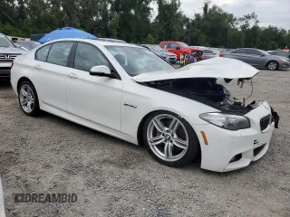2014 BMW 5 Series 535d xDrive with VIN WBAFV3C5XEDZ33339, listed as a Copart auction lot 62984935 with 148,039 mi miles and Non repairable. Bid and sale history available at DreamBid. Image 4.