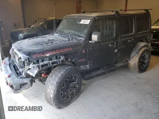 2018 Jeep Wrangler Unlimited Rubicon with VIN 1C4HJXFN0JW199514, listed as a Copart auction lot 41866515 with 85,448 mi miles and Clean title. Bid and sale history available at DreamBid. Image 1.