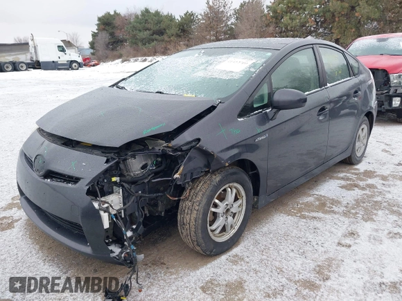2010 Toyota Prius II with VIN JTDKN3DU6A0188386, listed as a IAAI auction lot 41412700 with 245,995 mi miles. Bid and sale history available at carsss.com. Image 2.