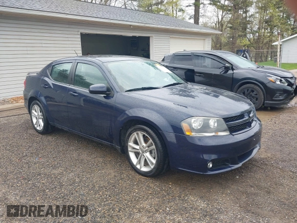 2013 Dodge Avenger SXT with VIN 1C3CDZCG7DN582562, listed as a IAAI auction lot 42084933 with 48,537 mi miles and . Bid and sale history available at carsss.com. Image 1.