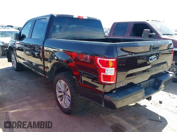 2018 Ford F-150 XL with VIN 1FTEW1EP1JKD98907, listed as a IAAI auction lot 42073506 with 72,184 mi miles. Bid and sale history available at carsss.com. Image 3.