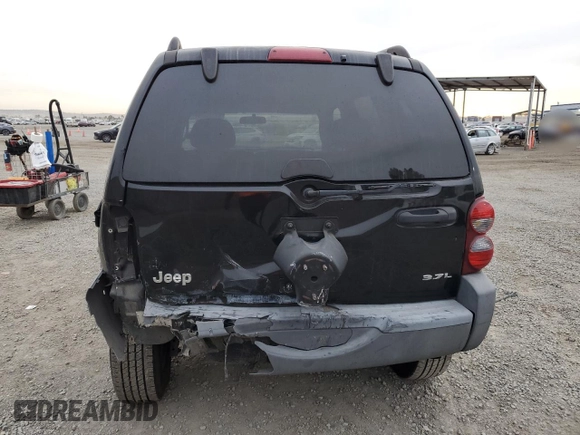 2005 Jeep Liberty Sport with VIN 1J4GK48K65W592508, listed as a Copart auction lot 84253564 with 145,375 mi miles and Salvage Title. Bid and sale history available at carsss.com. Image 6.