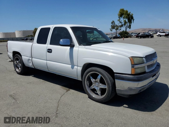 2005 Chevrolet Silverado 1500 Work Truck with VIN 1GCEC19X25Z301634, listed as a Copart auction lot 57970605 with 173,372 mi miles and Salvage title. Bid and sale history available at DreamBid. Image 4.
