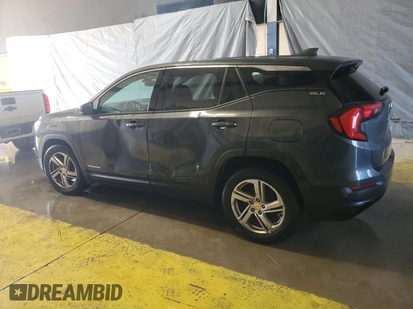 2019 GMC Terrain SLE with VIN 3GKALMEV6KL338763, listed as a Copart auction lot 46231985 with 104,240 mi miles and Clean Title. Bid and sale history available at DreamBid. Image 2.
