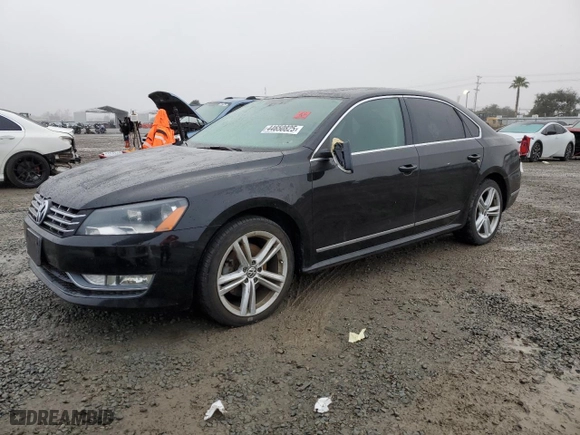 2012 Volkswagen Passat TDI SEL Premium with VIN 1VWCN7A38CC053917, listed as a Copart auction lot 44650825 with 148,826 mi miles and Clean Title. Bid and sale history available at carsss.com. Image 1.