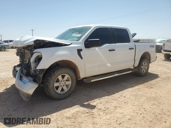 2022 Ford F-150 XL with VIN 1FTFW1E53NFB87371, listed as a Copart auction lot 52205675 with 105,772 mi miles and Salvage Title. Bid and sale history available at carsss.com. Image 1.