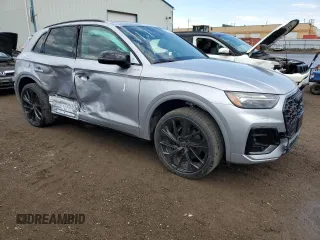 2024 Audi SQ5 Prestige with VIN WA1C4AFY1R2029488, listed as a Copart auction lot 59910164 with 81 mi miles and Salvage Title. Bid and sale history available at DreamBid. Image 4.