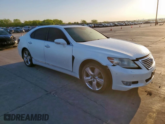 2011 Lexus LS 460 with VIN JTHBL5EF1B5102521, listed as a Copart auction lot 51530065 with Not provided miles and Salvage title. Bid and sale history available at DreamBid. Image 4.