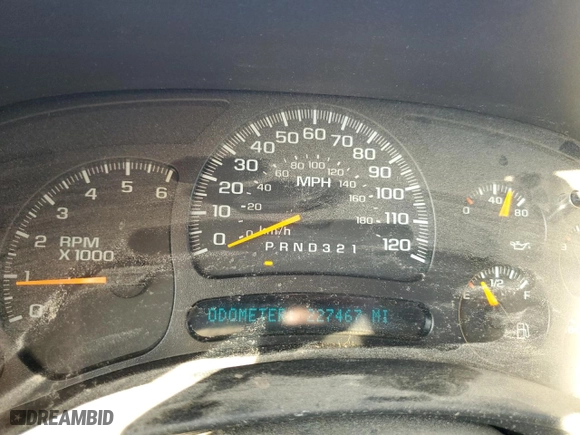 2006 Chevrolet Silverado 1500 LS with VIN 1GCEC19X36Z117305, listed as a Copart auction lot 80201124 with 227,467 mi miles and Clean Title. Bid and sale history available at carsss.com. Image 9.