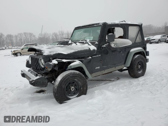 2002 Jeep Wrangler X with VIN 1J4FA39SX2P770191, listed as a Copart auction lot 44118945 with 168,148 mi miles and Salvage Title. Bid and sale history available at carsss.com. Image 1.