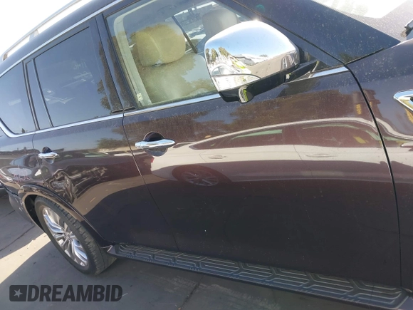 2016 Infiniti QX80 with VIN JN8AZ2NC1G9401091, listed as a IAAI auction lot 42497807 with 77,179 mi miles and . Bid and sale history available at DreamBid. Image 14.