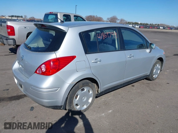 2009 Nissan Versa 1.8 S with VIN 3N1BC13E09L502085, listed as a IAAI auction lot 41869799 with 104,078 mi miles. Bid and sale history available at carsss.com. Image 4.
