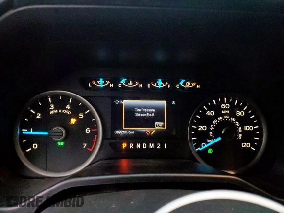 2015 Ford F-150 XL with VIN 1FTEW1CP3FKE46918, listed as a Copart auction lot 51925735 with 89,255 mi miles and Salvage Title. Bid and sale history available at carsss.com. Image 9.