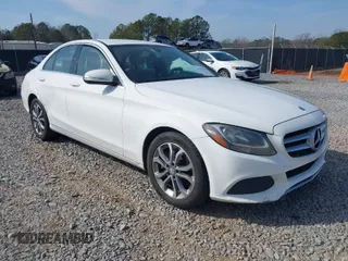 2015 Mercedes-Benz C-Class C 300 with VIN 55SWF4JB5FU050157, listed as a IAAI auction lot 41514767 with 250,978 mi miles. Bid and sale history available at carsss.com. Image 1.