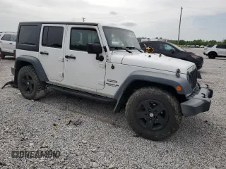 2016 Jeep Wrangler Unlimited Sport with VIN 1C4BJWDG2GL115417, listed as a Copart auction lot 57046845 with Not provided miles and Salvage title. Bid and sale history available at DreamBid. Image 4.