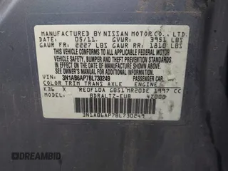2011 Nissan Sentra SL with VIN 3N1AB6AP7BL730249, listed as a IAAI auction lot 42228288 with 208,686 mi miles and . Bid and sale history available at DreamBid. Image 9.