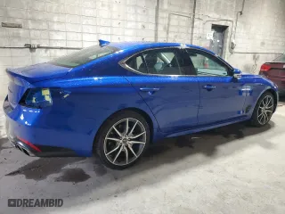 2022 Genesis G70 2.0T with VIN KMTG34TA0NU102417, listed as a Copart auction lot 56219354 with 16,109 mi miles and Salvage Title. Bid and sale history available at carsss.com. Image 3.
