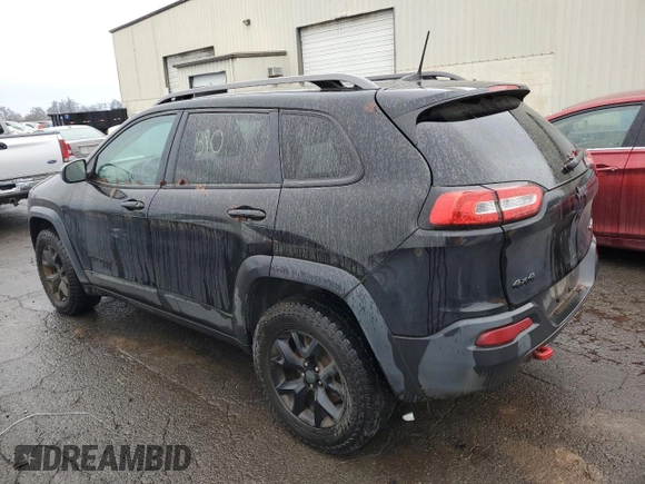 2017 Jeep Cherokee Trailhawk L Plus with VIN 1C4PJMBS9HW537640, listed as a Copart auction lot 84491674 with 121,396 mi miles and Clean Title. Bid and sale history available at carsss.com. Image 2.