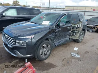 2021 Hyundai Santa Fe Essential with VIN 5NMS24AJ1MH358585, listed as a IAAI auction lot 41126840 with 1 mi miles. Bid and sale history available at carsss.com. Image 2.