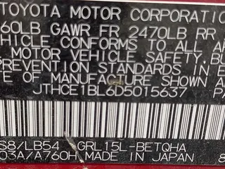 2013 Lexus GS 350 with VIN JTHCE1BL6D5015637, listed as a IAAI auction lot 42059657 with 210,472 mi miles. Bid and sale history available at carsss.com. Image 9.