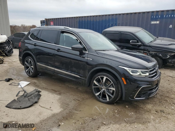 2022 Volkswagen Tiguan SEL R-Line with VIN 3VV4B7AX7NM057298, listed as a Copart auction lot 76698324 with 44,913 mi miles and Salvage Title. Bid and sale history available at carsss.com. Image 4.