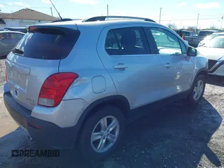 2015 Chevrolet Trax LT with VIN 3GNCJRSBXFL246036, listed as a IAAI auction lot 41742070 with 123,184 mi miles and . Bid and sale history available at carsss.com. Image 4.