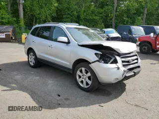 2007 Hyundai Santa Fe SE with VIN 5NMSH73E37H057885, listed as a Copart auction lot 58578085 with 163,690 mi miles and Salvage title. Bid and sale history available at DreamBid. Image 4.