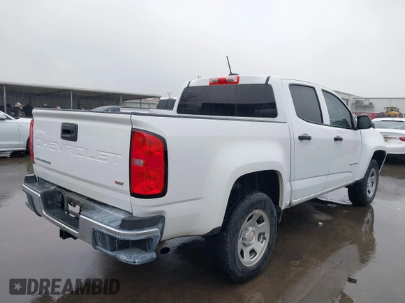 2022 Chevrolet Colorado 2WD Work Truck with VIN 1GCGSBEN7N1330924, listed as a IAAI auction lot 41592191 with 33,885 mi miles. Bid and sale history available at carsss.com. Image 4.
