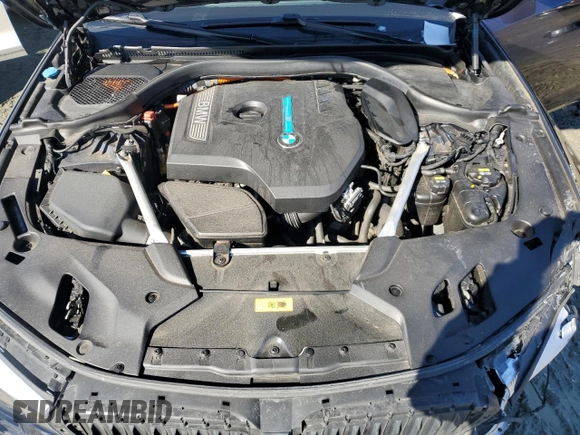2020 BMW 5 Series 530e with VIN WBAJA9C00LB399824, listed as a Copart auction lot 45011365 with 52,678 mi miles and Salvage Title. Bid and sale history available at DreamBid. Image 12.