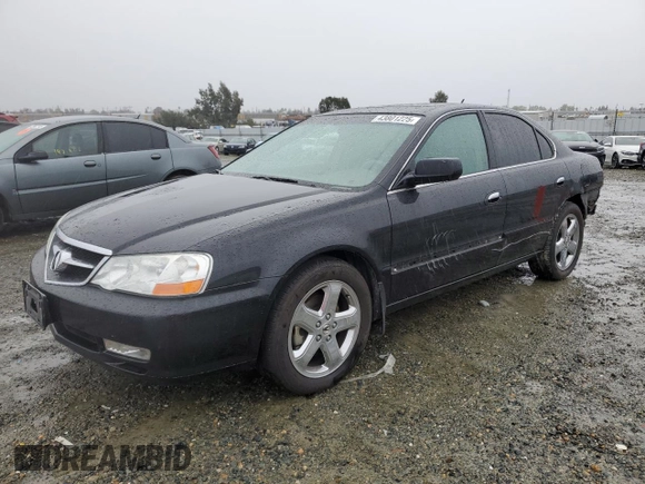 2003 Acura TL Type S w/Navigation System with VIN 19UUA56983A014407, listed as a Copart auction lot 43801225 with 116,004 mi miles and Salvage Title. Bid and sale history available at carsss.com. Image 1.