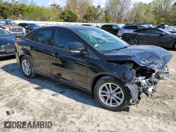 2015 Ford Focus SE with VIN 1FADP3F26FL228606, listed as a Copart auction lot 52525445 with 37,477 mi miles and Salvage Title. Bid and sale history available at DreamBid. Image 4.