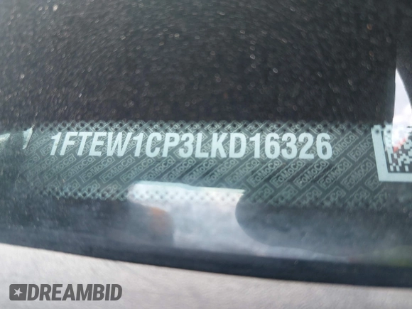 2020 Ford F-150 XL с VIN 1FTEW1CP3LKD16326, выставлен на аукционе IAAI как лот 42343205 с пробегом 88 684 миль миль и . История ставок и продаж доступна на DreamBid. Изображение 9.
