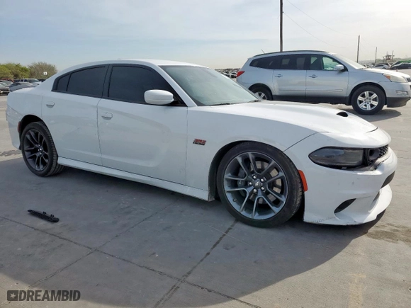 2022 Dodge Charger Scat Pack with VIN 2C3CDXGJ6NH257129, listed as a Copart auction lot 49220135 with 36,043 mi miles and Salvage Title. Bid and sale history available at carsss.com. Image 4.