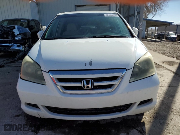 2005 Honda Odyssey EX z VIN 5FNRL38475B006619, wystawiony jako Copart lot #85041494 z przebiegiem Nie podano mil oraz Szkoda całkowita • Salvage title. Historia ofert i sprzedaży dostępna na DreamBid. Obrazek 5.