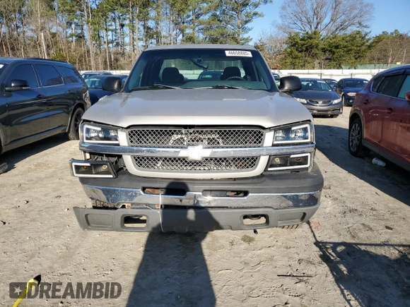 2004 Chevrolet Silverado 1500 Z71 with VIN 1GCEK19T34E322434, listed as a Copart auction lot 46658885 with 184,337 mi miles and Salvage Title. Bid and sale history available at DreamBid. Image 5.