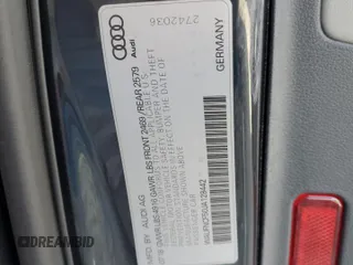 2018 Audi A5 Sportback Prestige z VIN WAUFNCF50JA128442, wystawiony jako Copart lot #86828644 z przebiegiem 101 650 mil mil oraz Szkoda całkowita • Salvage title. Historia ofert i sprzedaży dostępna na DreamBid. Obrazek 13.