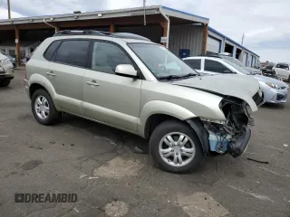 2007 Hyundai Tucson SE with VIN KM8JN12D77U541198, listed as a Copart auction lot 50425615 with 76,863 mi miles and Salvage Title. Bid and sale history available at carsss.com. Image 4.