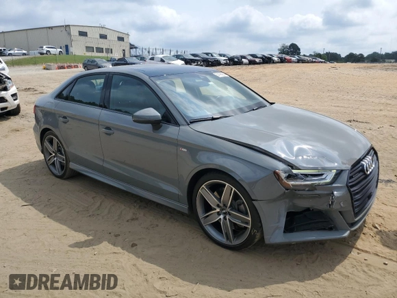 2020 Audi A3 Sedan S line Premium Plus with VIN WAUJEHFF4LA029822, listed as a Copart auction lot 54196884 with 41,785 mi miles and Salvage Title. Bid and sale history available at carsss.com. Image 4.
